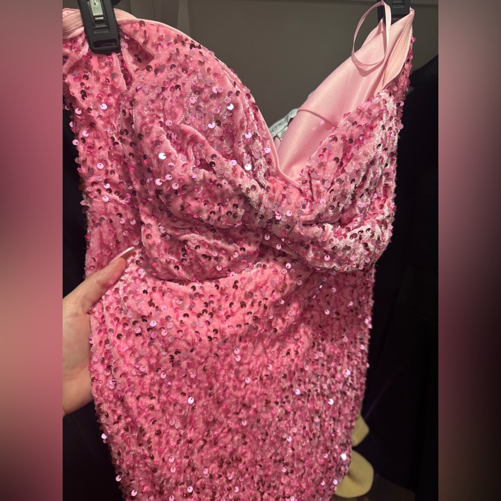Pink Sequin Dress